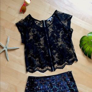 Lace crop top